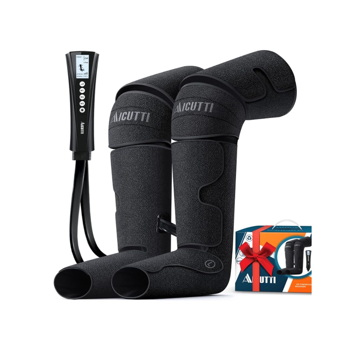 GENERICO - Masajeador de piernas y pies de compresión de aire con calor