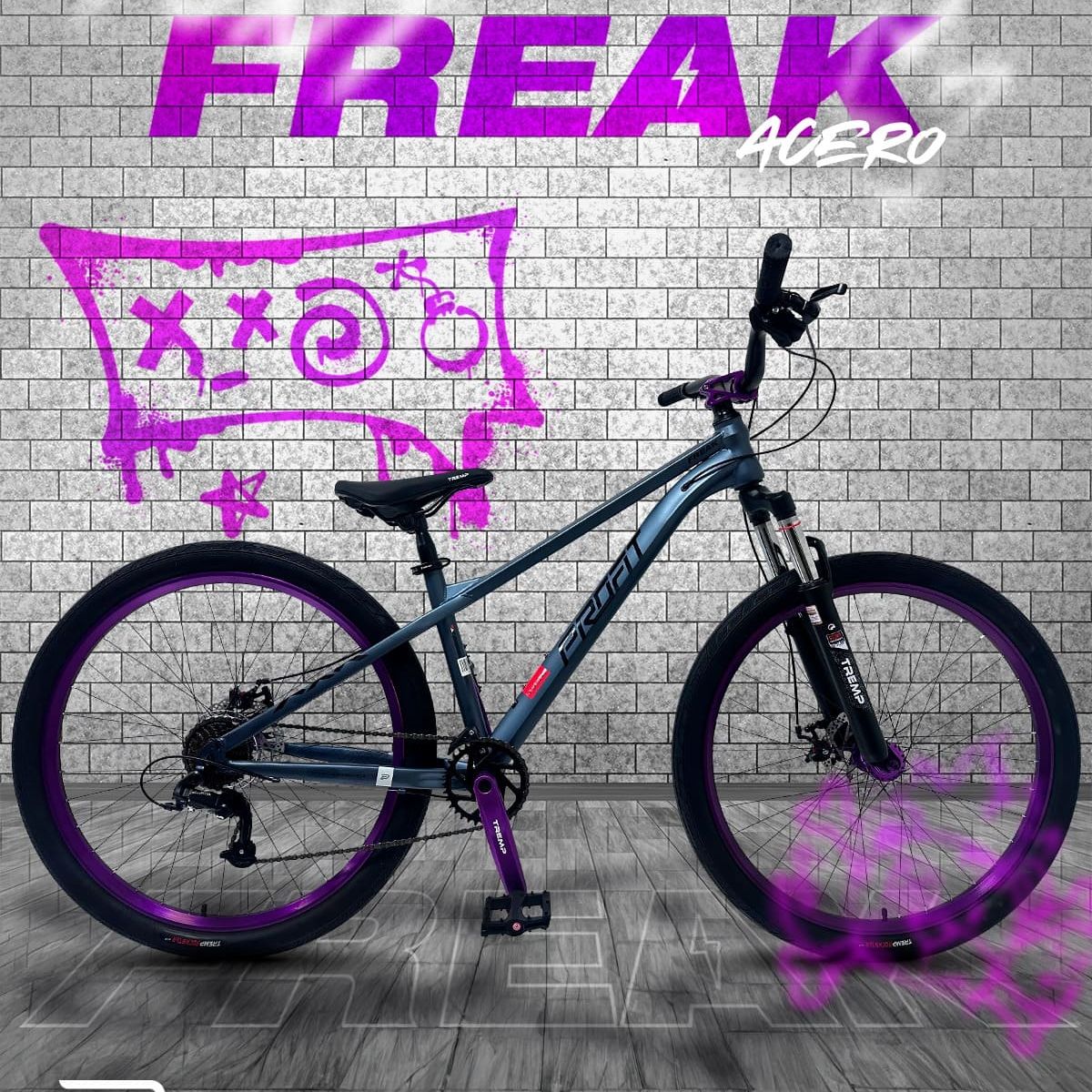 OPTIMUS - BICICLETA STUNT FREAK ACERO RIN27″ 8 VEL