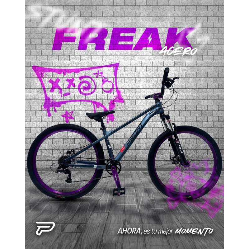 OPTIMUS - BICICLETA STUNT FREAK ACERO RIN27″ 8 VEL