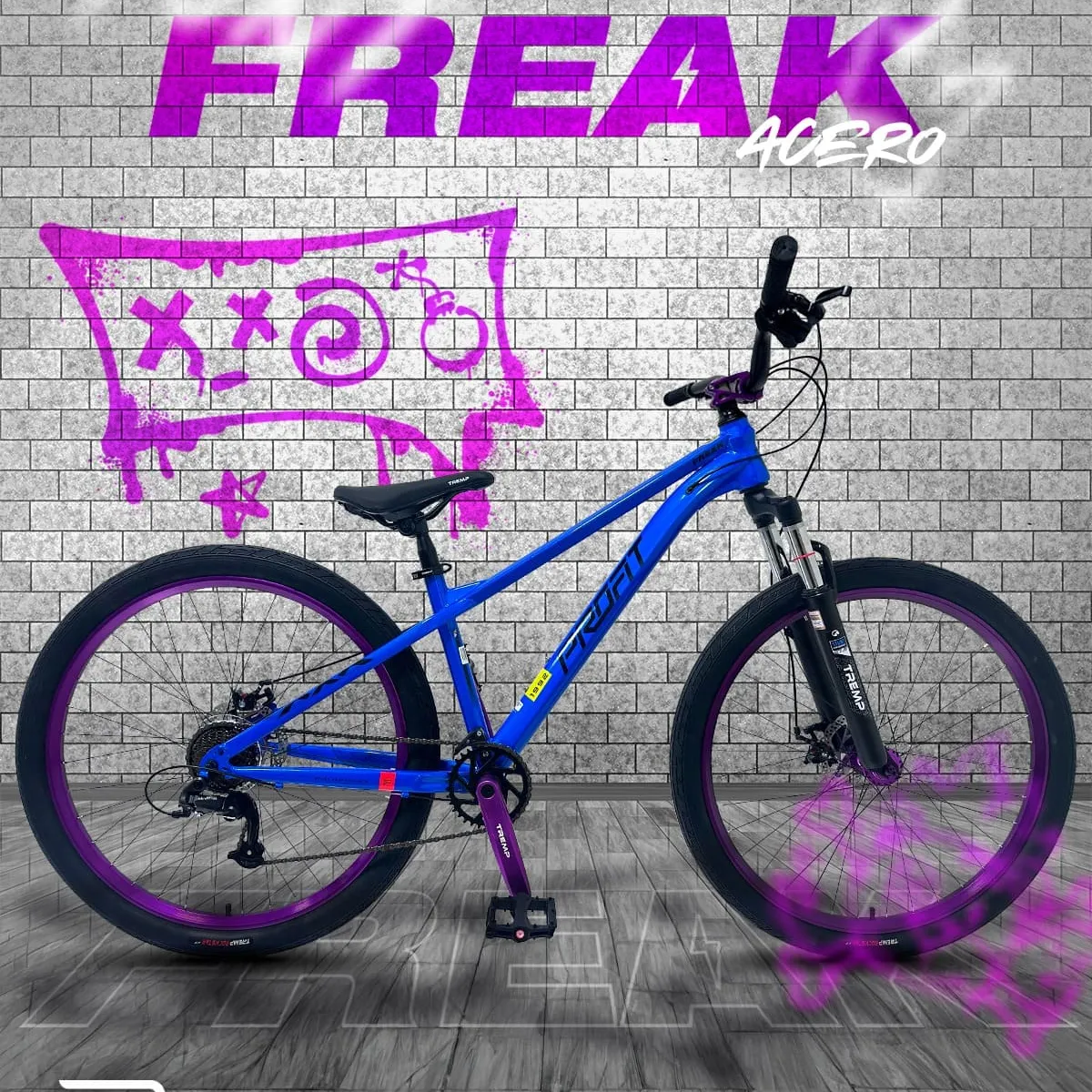 OPTIMUS - BICICLETA STUNT FREAK ACERO RIN27″ 8 VEL