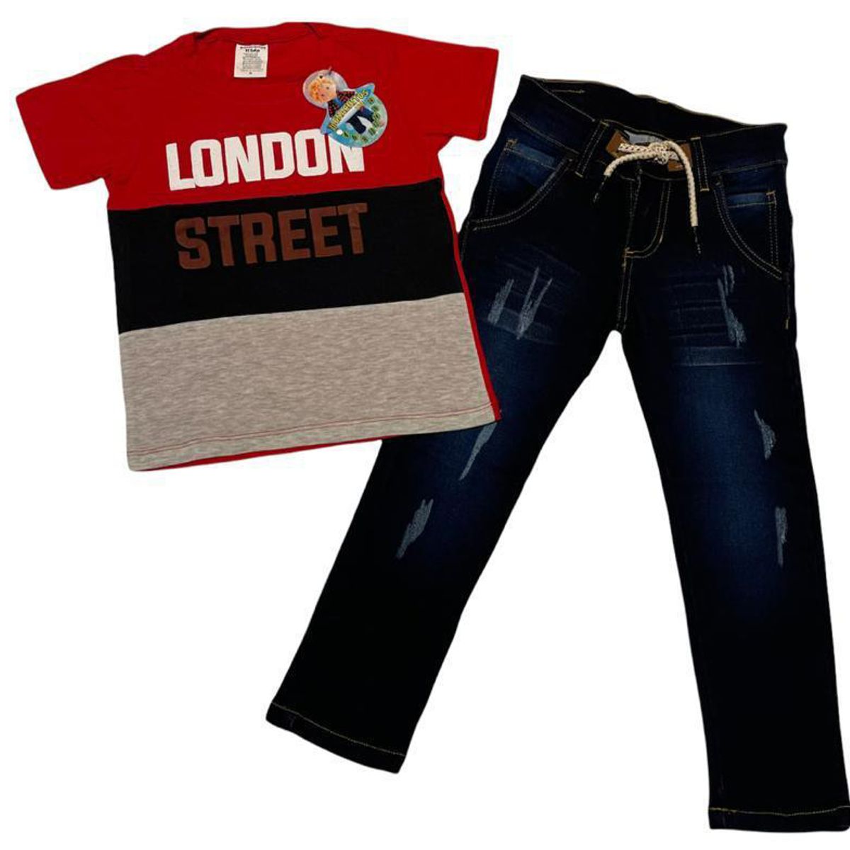 ABC - Conjunto Camiseta y jean Niño