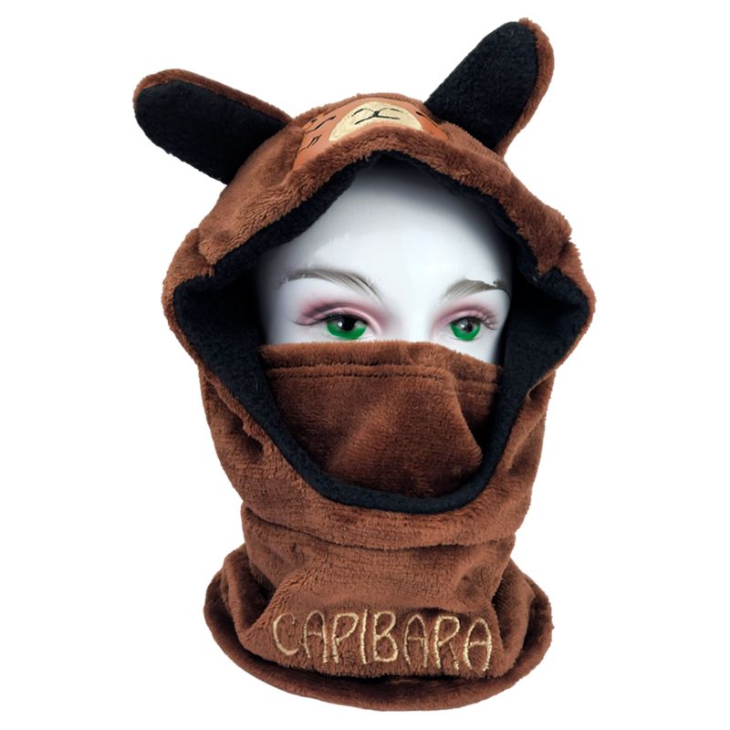 GENERICO - Gorro Pasamontaña Niño Tapaboca Capibara Cafe