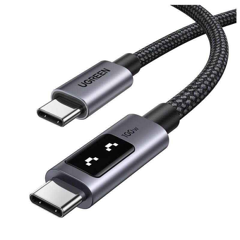 UGREEN - Cable Cargador UGREEN Uno USB-C Carga Rápida 100W 480Mbps 1m