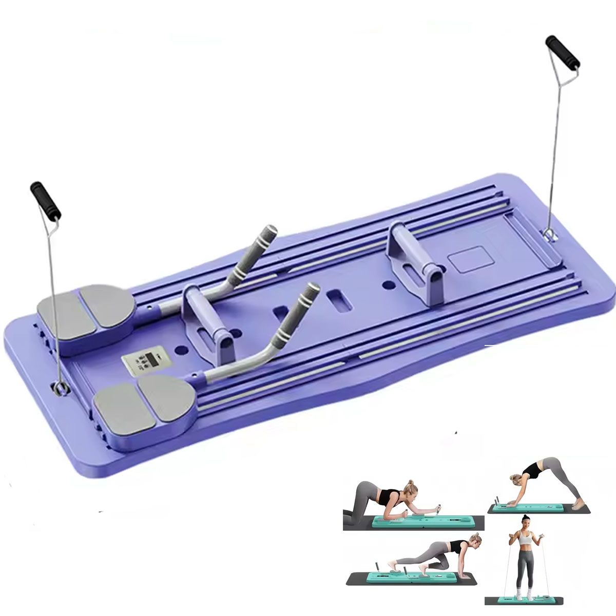 GENERICO - Tabla De Pilates Ejercicios Multifuncional Plegable Portatil