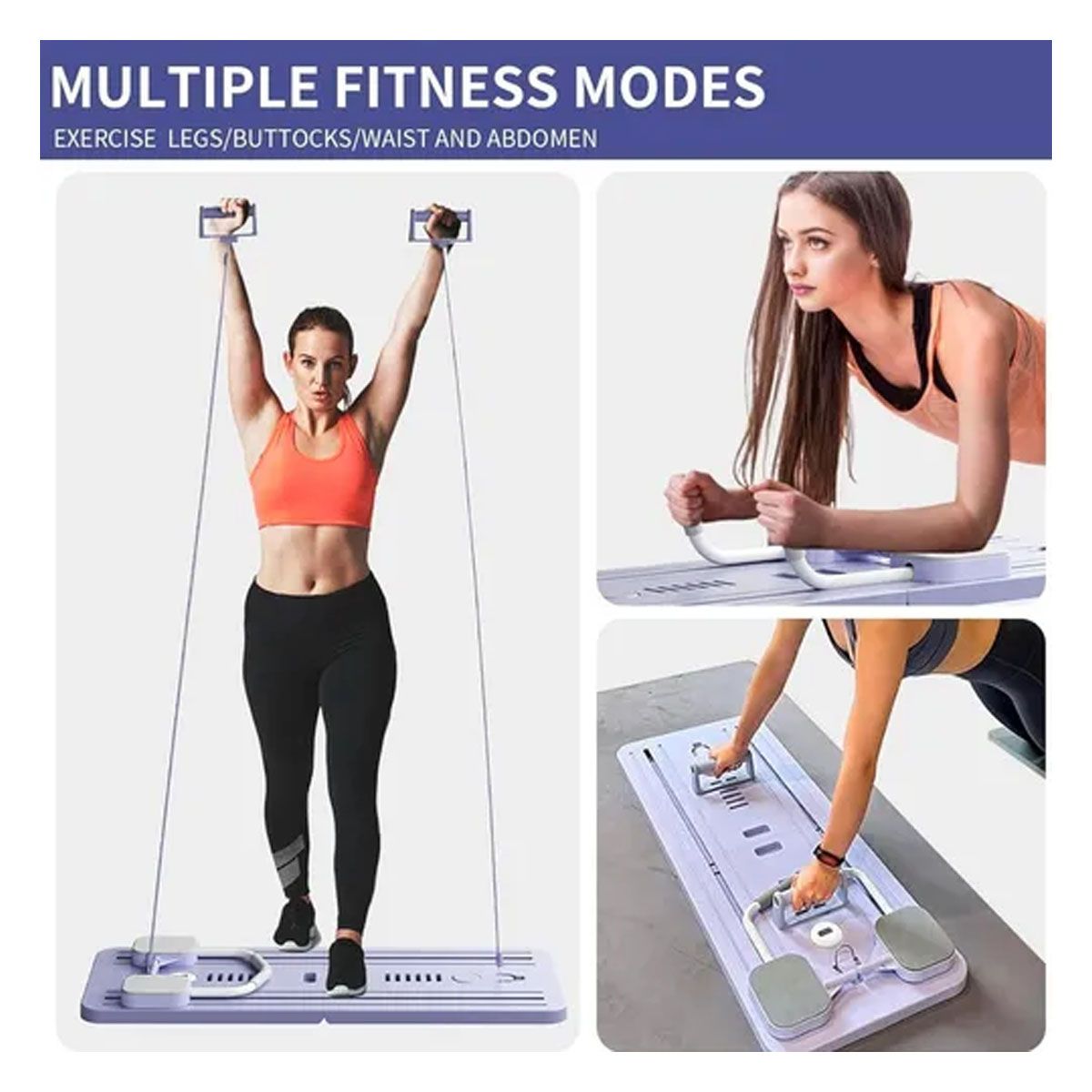 GENERICO - Tabla De Pilates Ejercicios Multifuncional Plegable Portatil