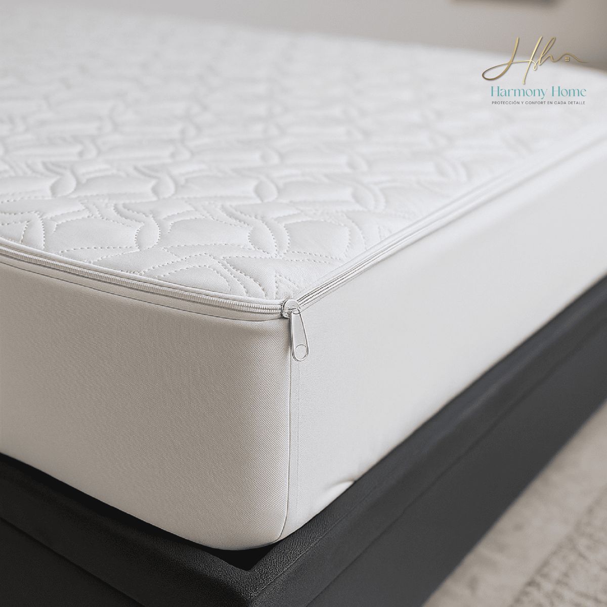 HARMONY HOME - Funda Completa con Cremallera para Colchón 120x190