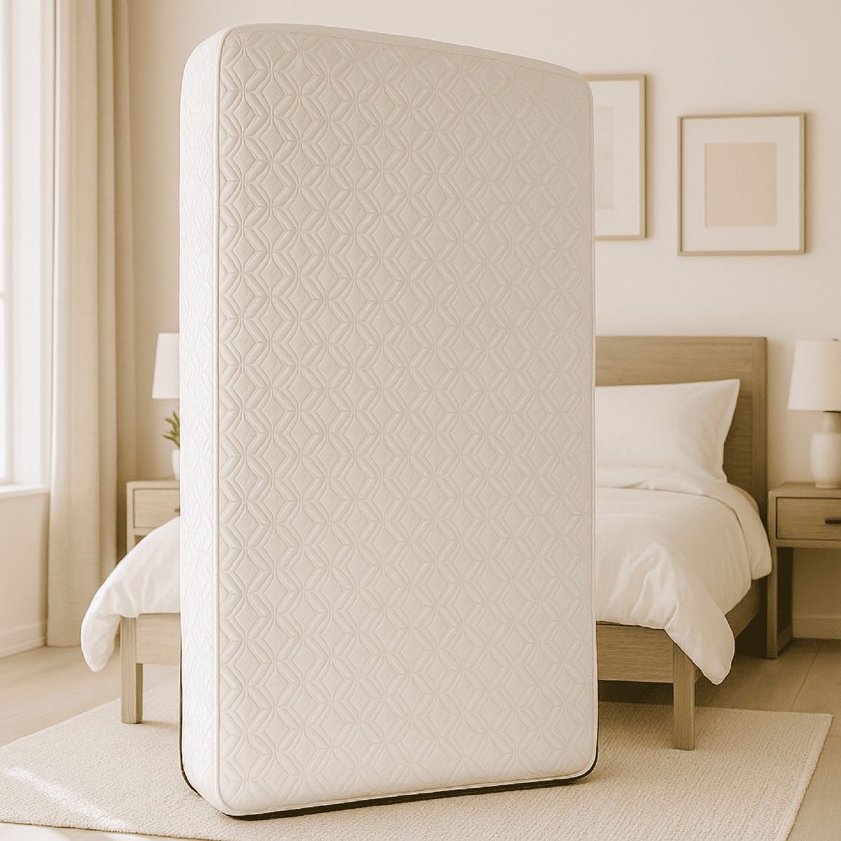 HARMONY HOME - Protector para Colchón con cremallera 140x190 Blanco