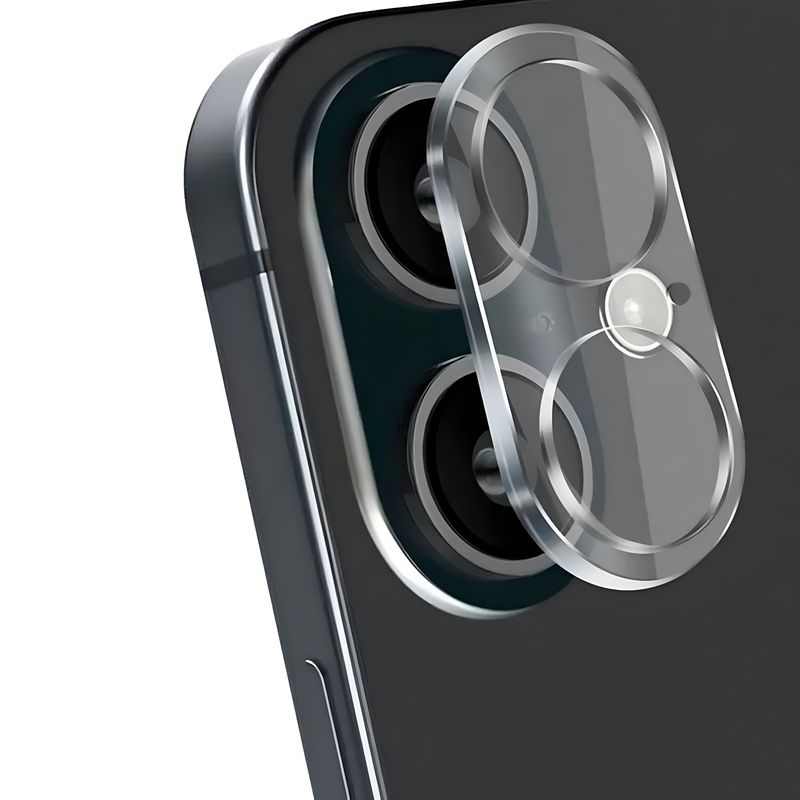 GENERICO - Vidrio Protector Cámara Resistente Compatible iPhone 16 Y 16 Plus