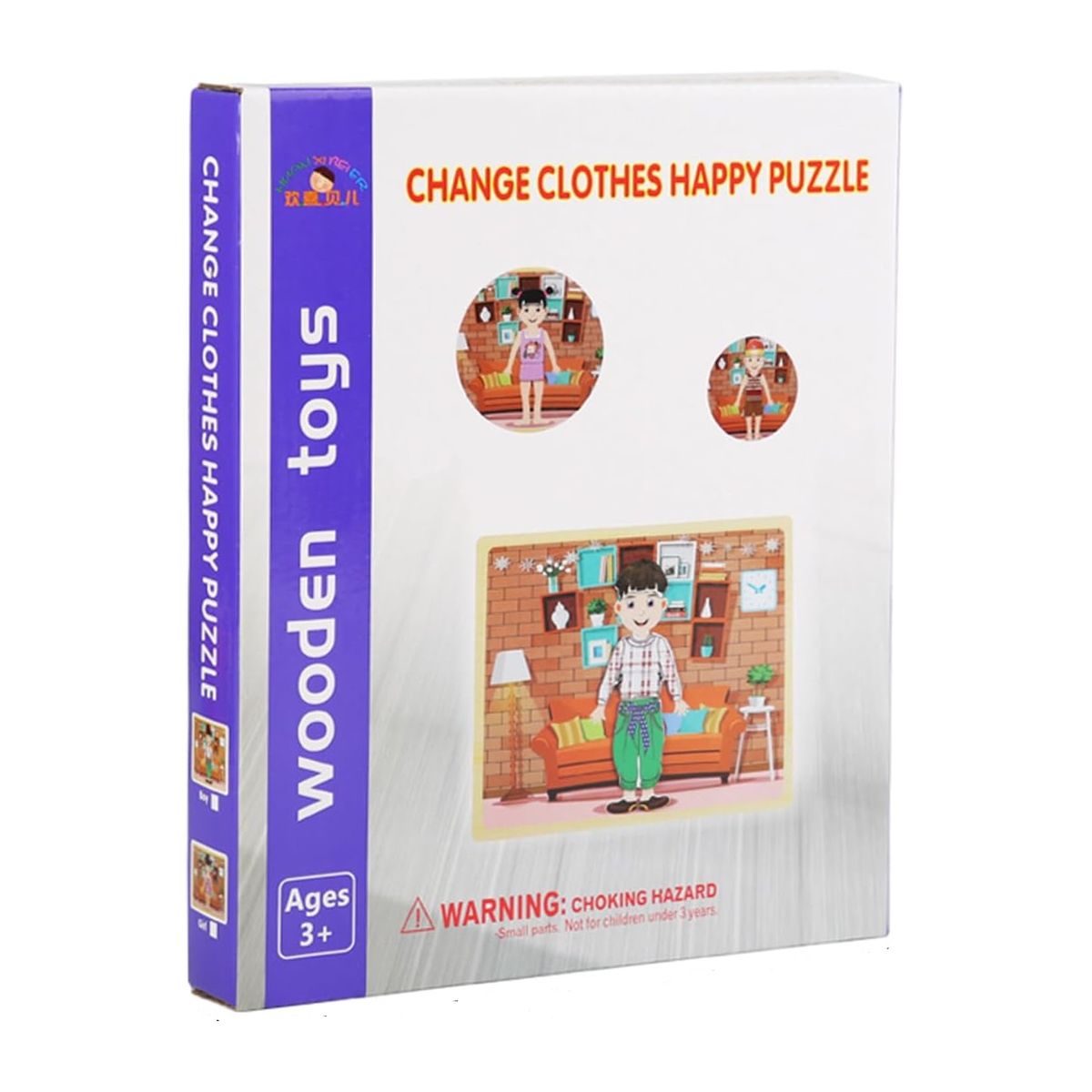 JUGANDO Y EDUCANDO - Juego Rompecabezas Vistiendo Personajes Magnéticos Niños