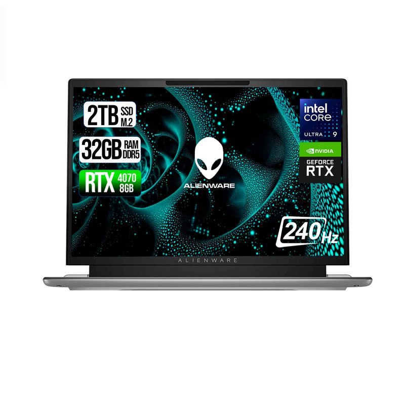DELL - DELL ALIENWARE INTEL CORE ULTRA 9-185H RTX 4070 8GB SSD 2TB RAM 32GB LED 14" QHD 240Hz