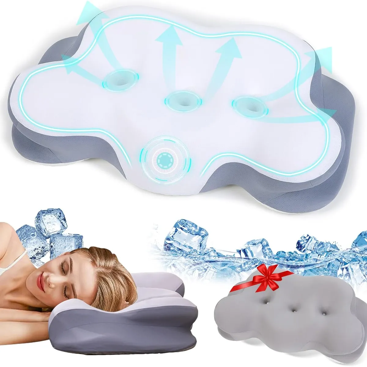 GENERICO - Almohada De Espuma Viscoelástica Ortopédica Cuello Y Hombro