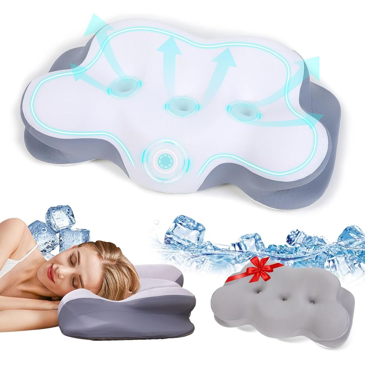 GENERICO - Almohada De Espuma Viscoelástica Ortopédica Cuello Y Hombro