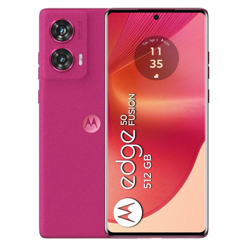 MOTOROLA - Celular Motorola Edge 50 Fusion 5G 512 Gb 12 Ram Dual Sim Rosa Fragola
