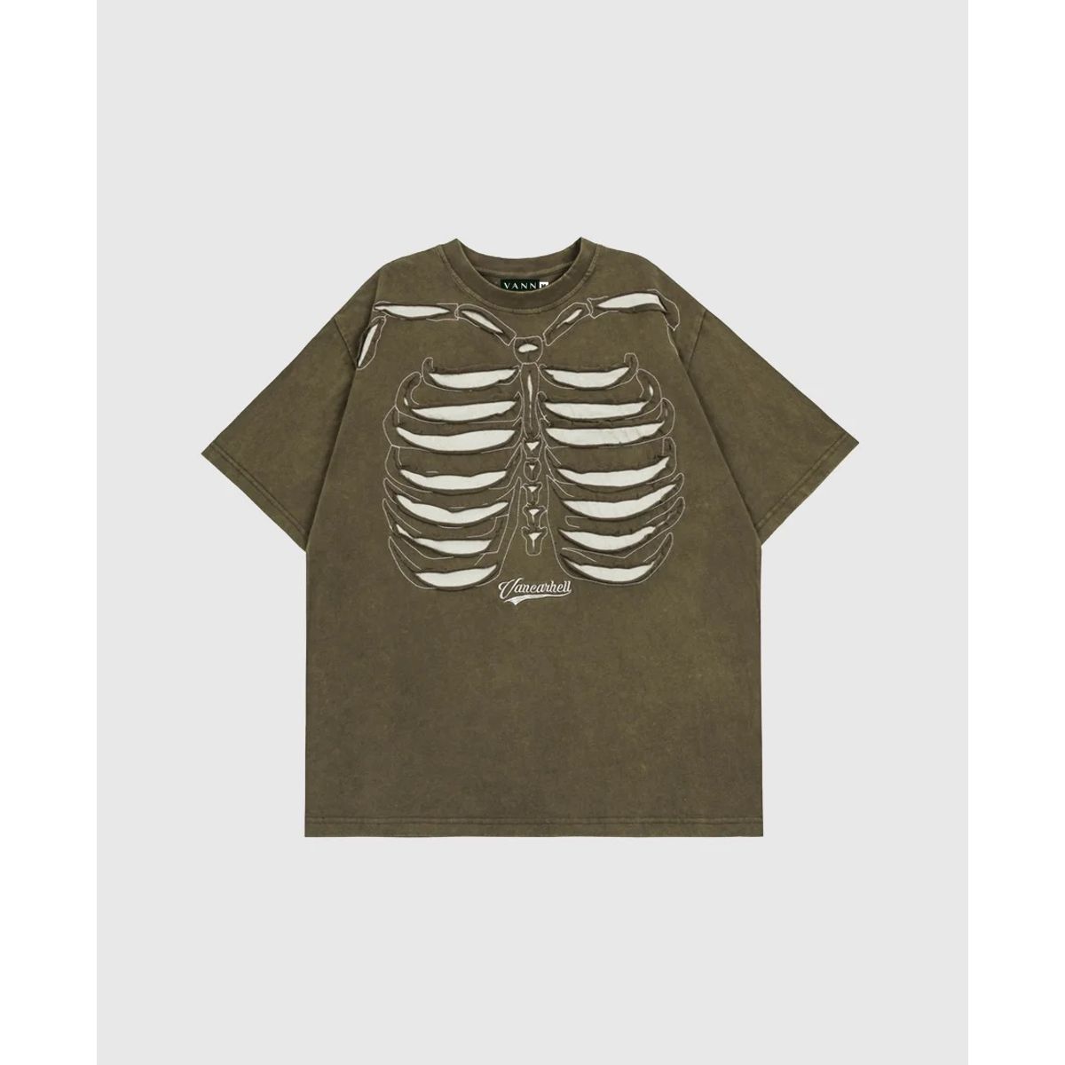 VANN - Camiseta Para Hombre En Algodón Bones T-shirt