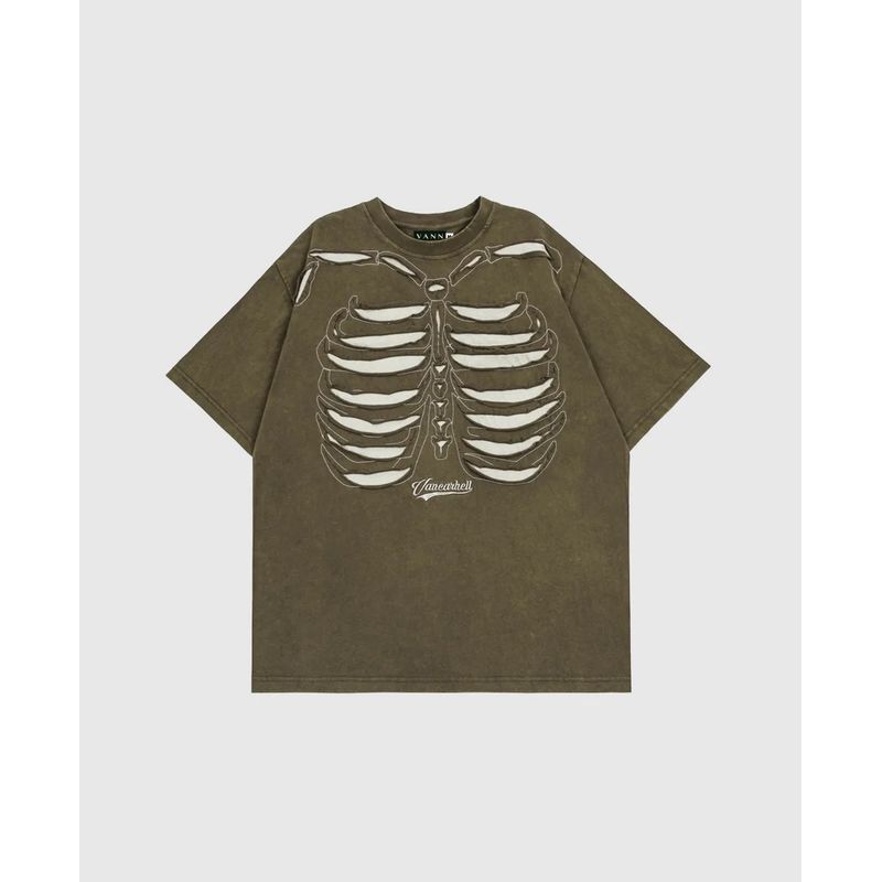 VANN - Camiseta Para Hombre En Algodón Bones T-shirt Verde