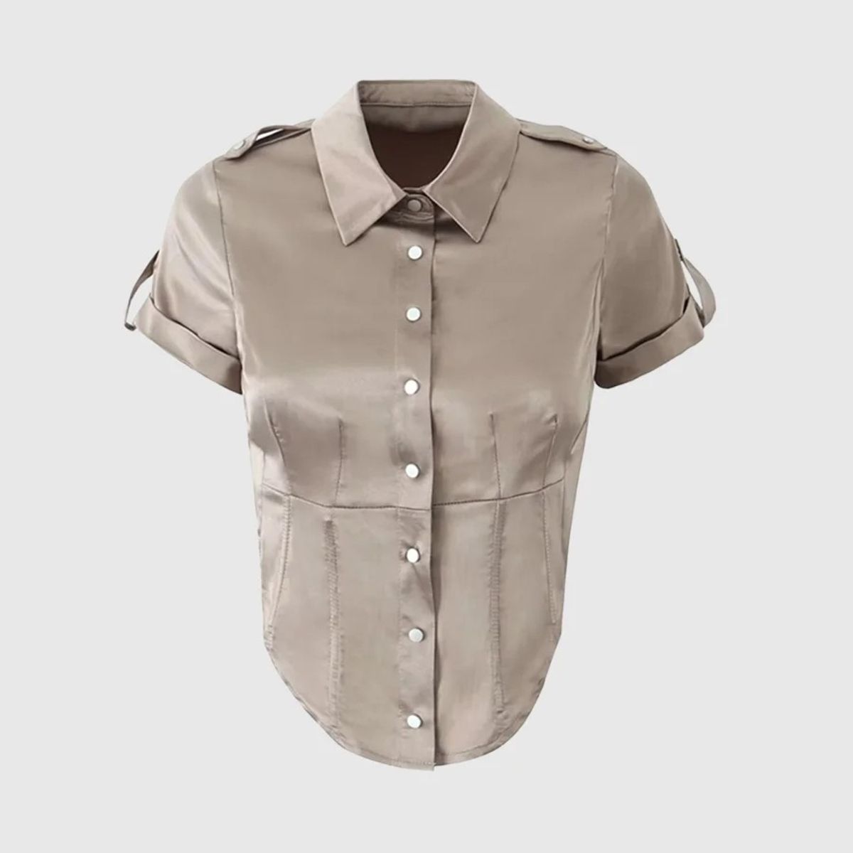 VANN - Camisa Para Mujer Brook Shirt Beige