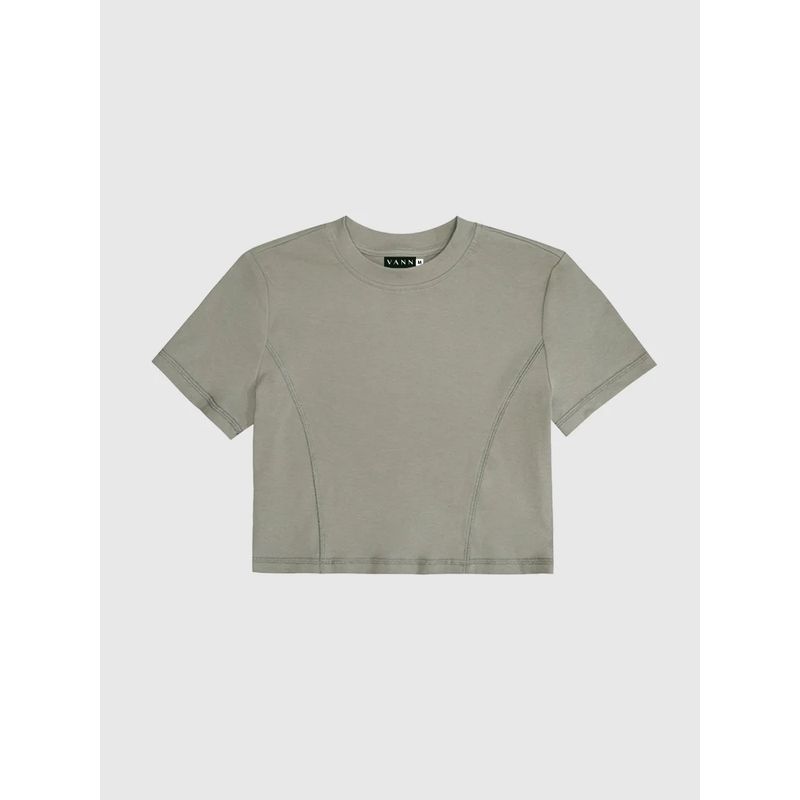 VANN - Camiseta Para Mujer Outer Seams T-shirt Verde