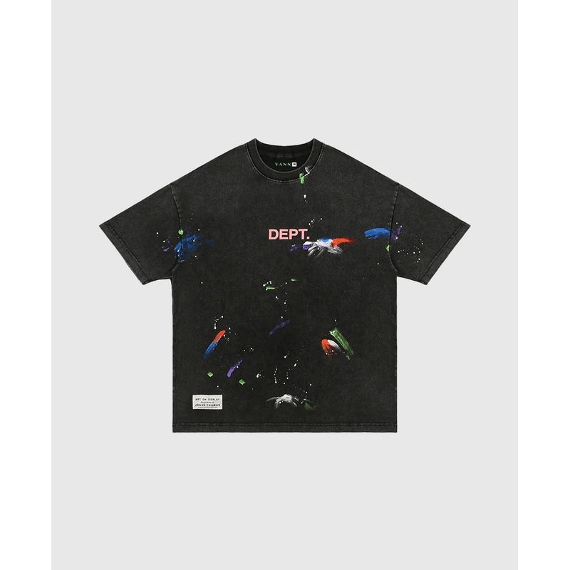 VANN - Camiseta para Hombre En Algodón Dept T-shirt Negro