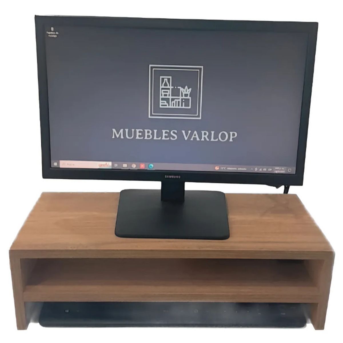 GENERICO - Base Elevador Para Monitor Color FLOR MORADO