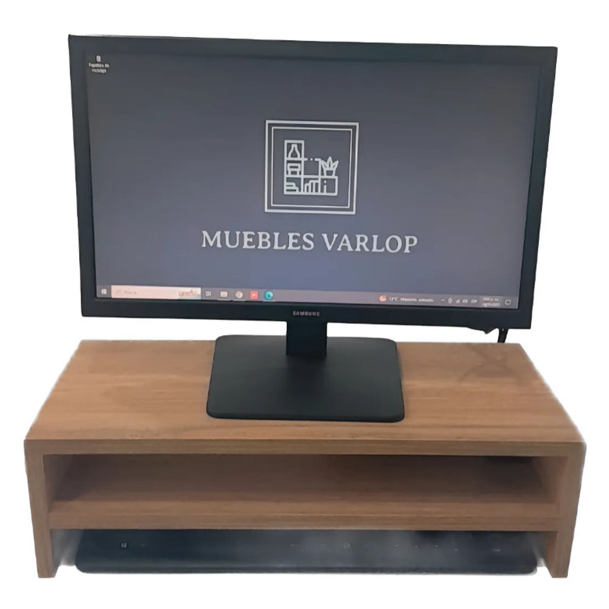 GENERICO - Base Elevador Para Monitor Color FLOR MORADO