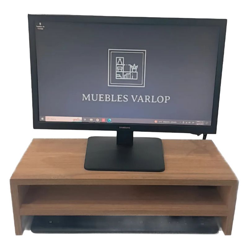 GENERICO - Base Elevador Para Monitor Color FLOR MORADO