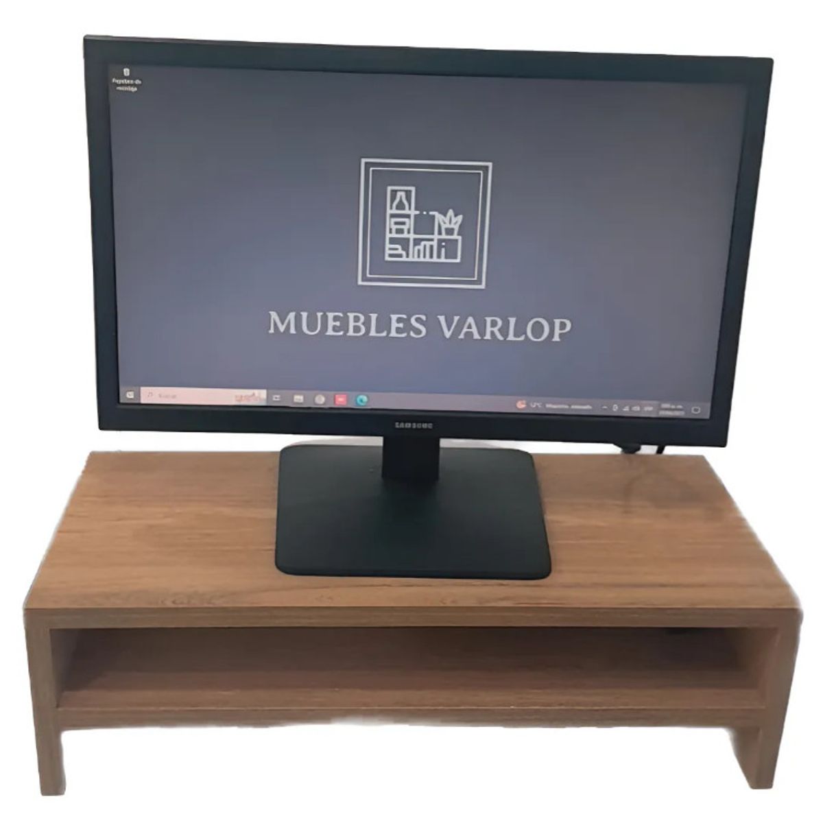 GENERICO - Base Elevador Para Monitor Color FLOR MORADO