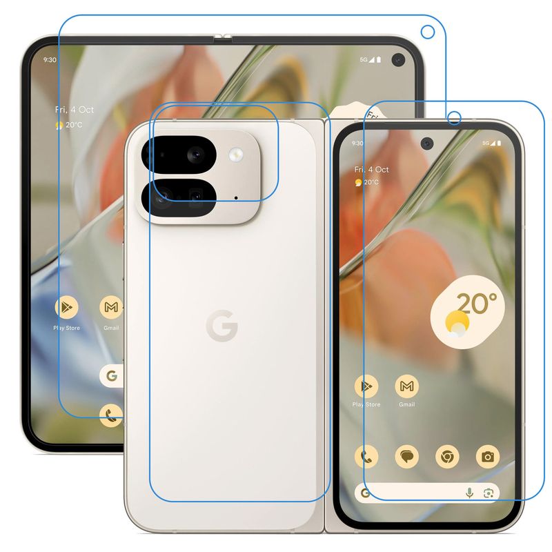GENERICO - Protector Pantalla + Central + Traser Hidrogel Google Pixel 9 Pro Fold