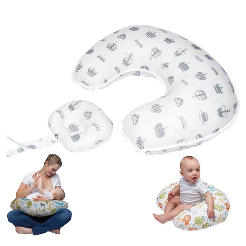 BOOGY - Almohada Cojín de lactancia materna multiusos Coronados