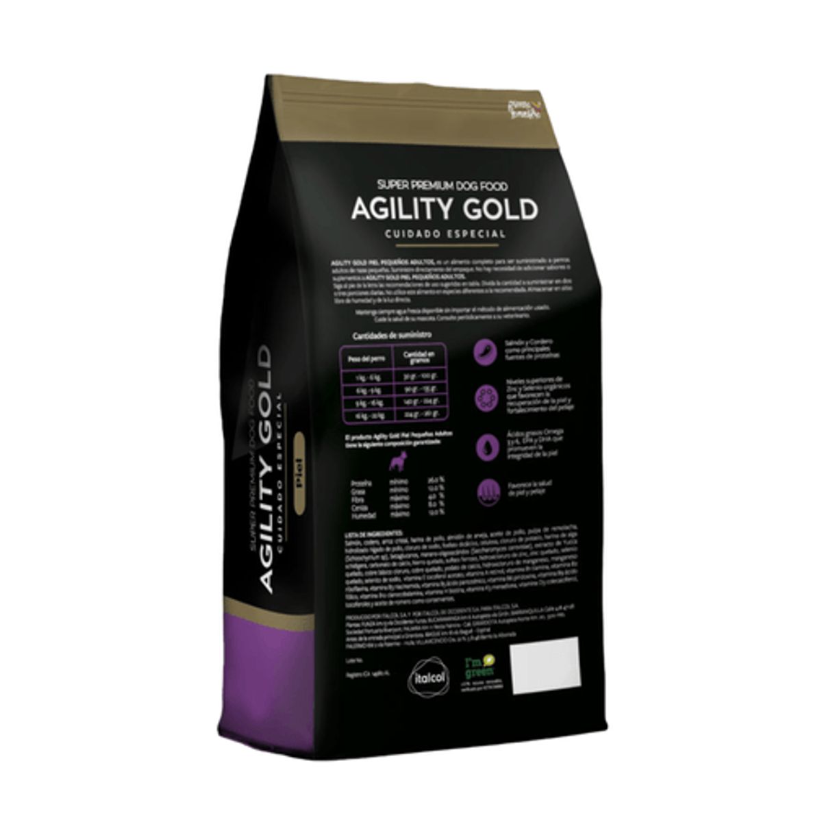 AGILITY GOLD - AGILITY GOLD CAN PEQUEÑOS ADULTOS PIEL- 1.5 KG