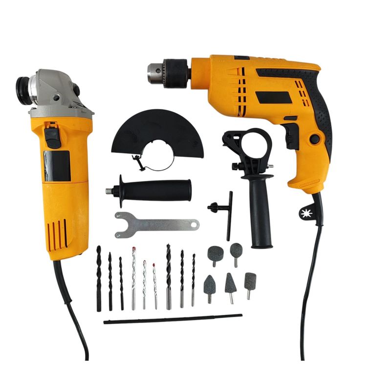 TALAMO HOGAR - Combo Taladro Percutor Y Pulidora 800W