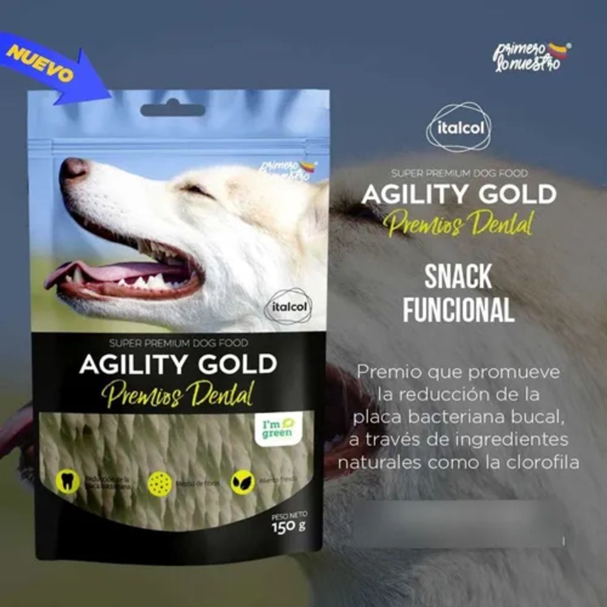 AGILITY GOLD - Galletas Agility Gold Premios Dentales – 150 g
