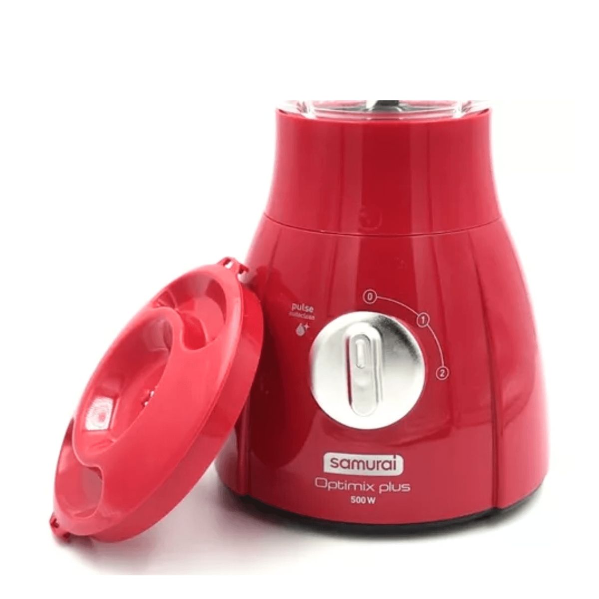 SAMURAI - Licuadora Samurai Optimix Plus 2 L Roja Con Vaso De Plastico 110V
