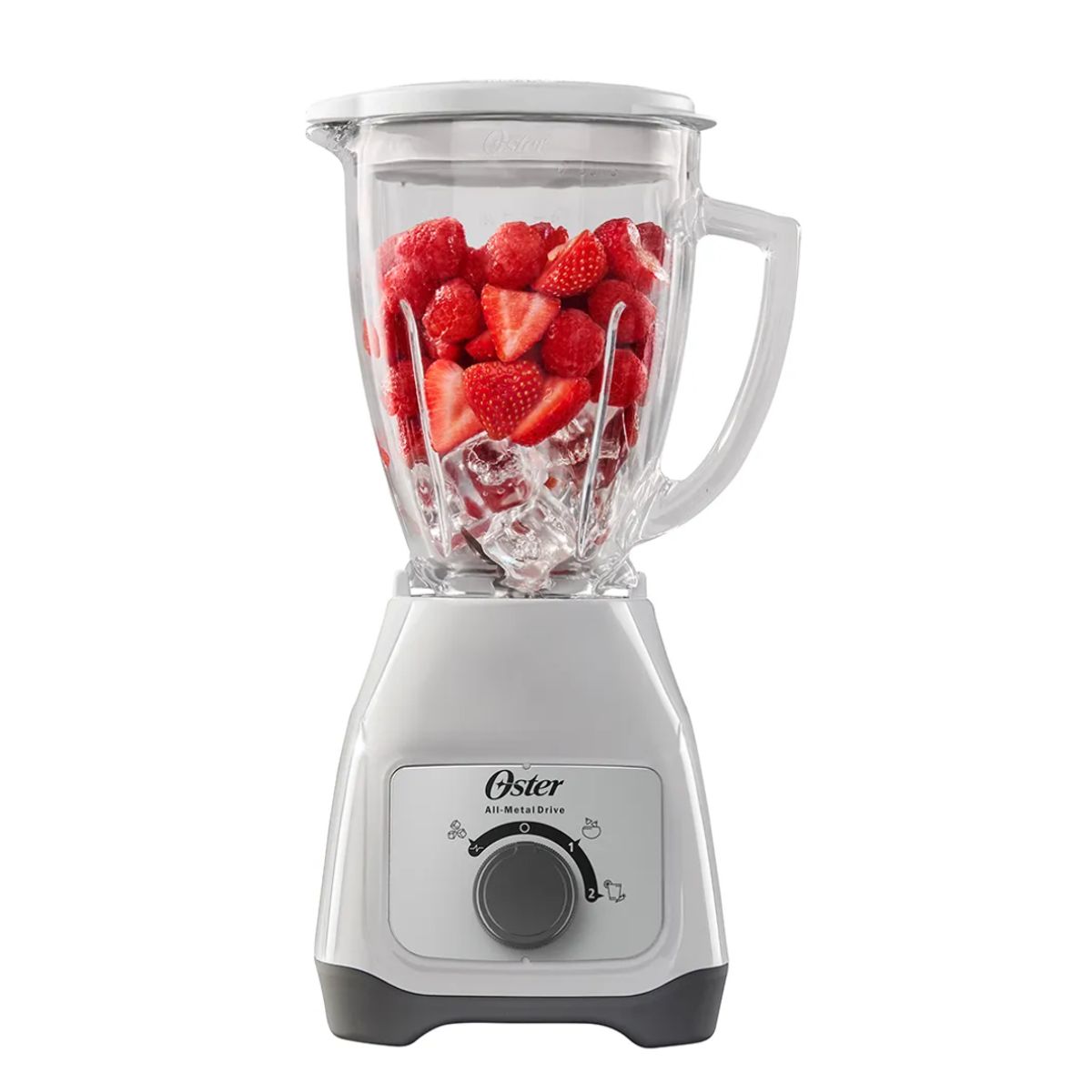 OSTER - Licuadora 2 Velocidades Oster Kaliman Vaso De Vidrio 800W Color Blanco