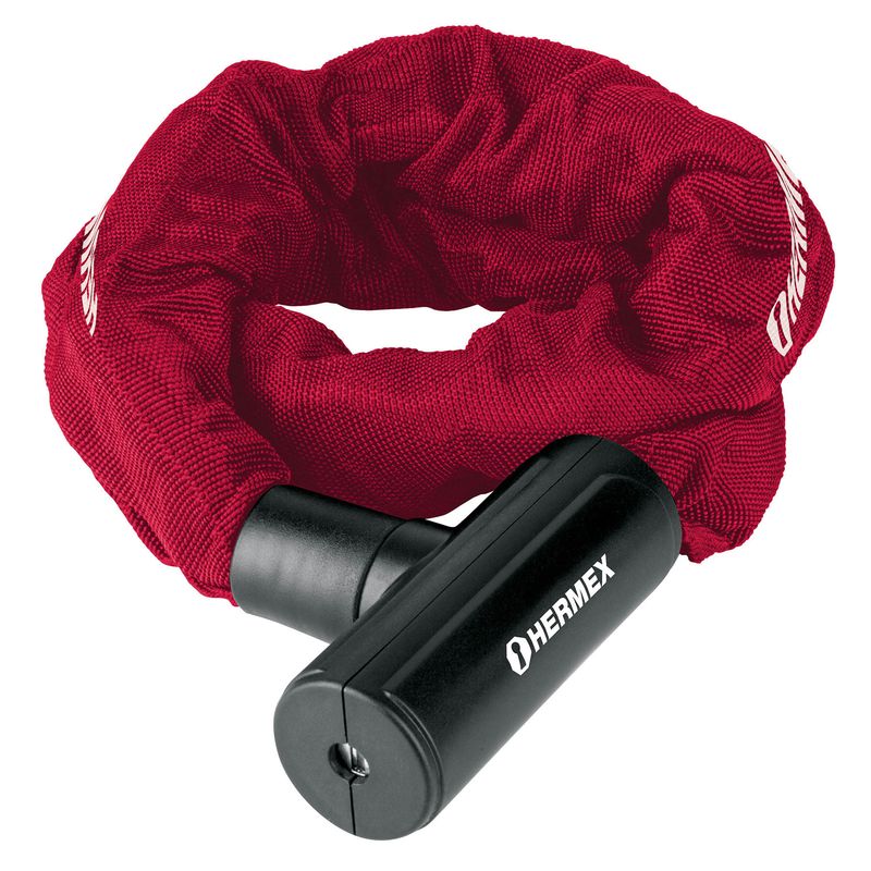 HERMEX - Candado Para Bicicleta Y Motocicleta De 10 Mm Forrado Hermex