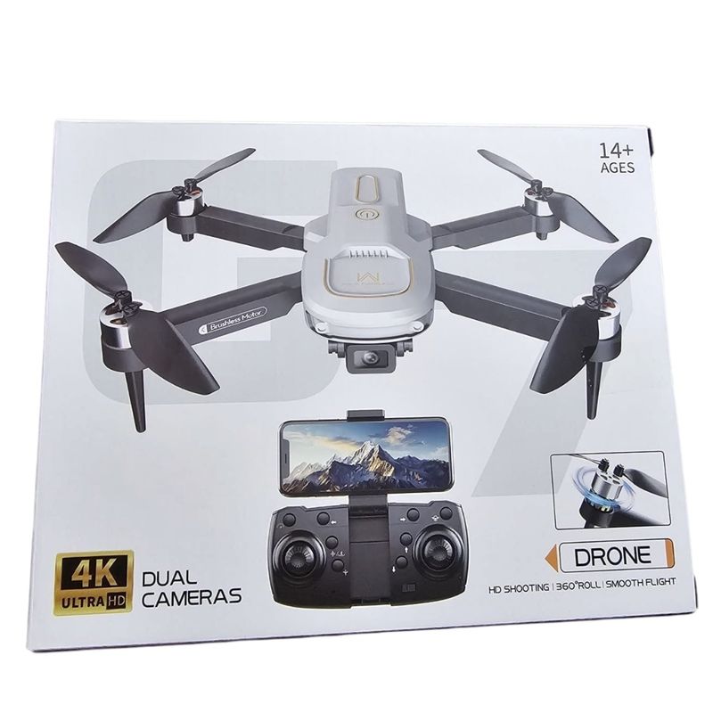 GENERICO - Dron  Plegable Con Cámara Dual Ideal Para Principiantes HD 2.4 GHz con estuche