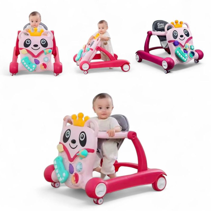 BRITOCHET - Caminador Andadera Musical Bebé con Juegos Didáctico REF BC-6010  ROSADO