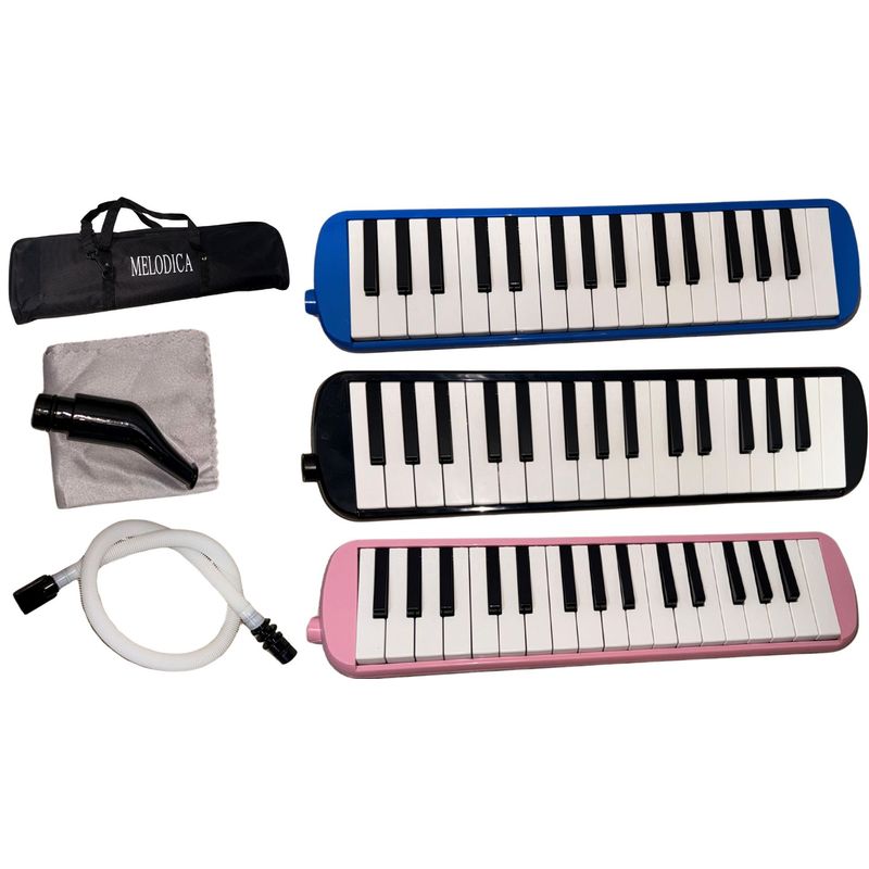 MAZUGI - Melodica Escolar De 32 Teclas Estuche Y 3 Accesorios Teclado