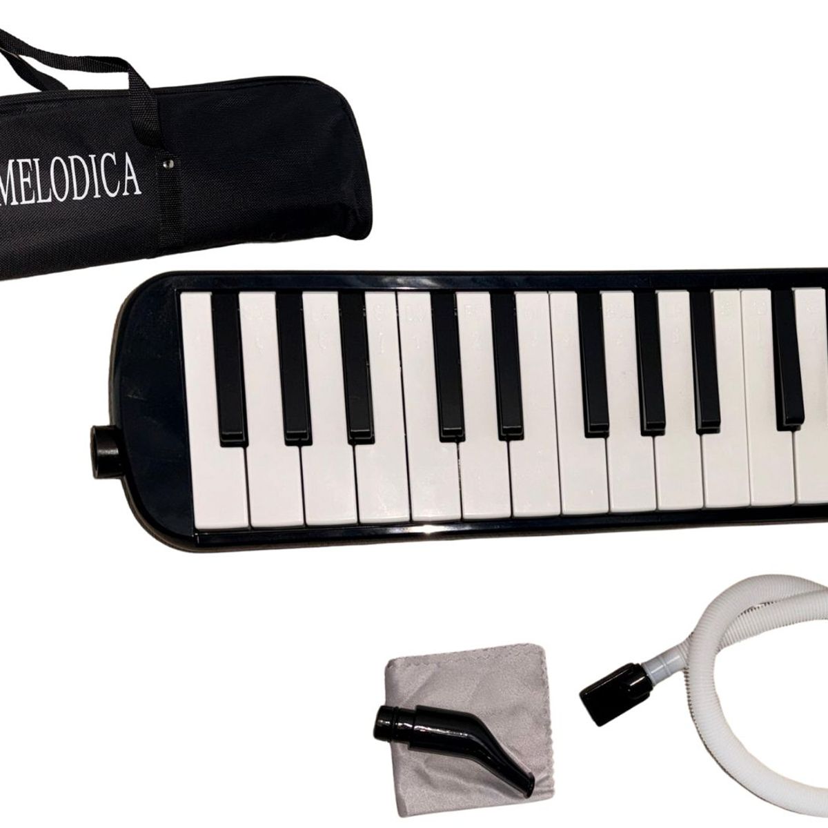 MAZUGI - Melodica Escolar De 32 Teclas Estuche Y 3 Accesorios Teclado
