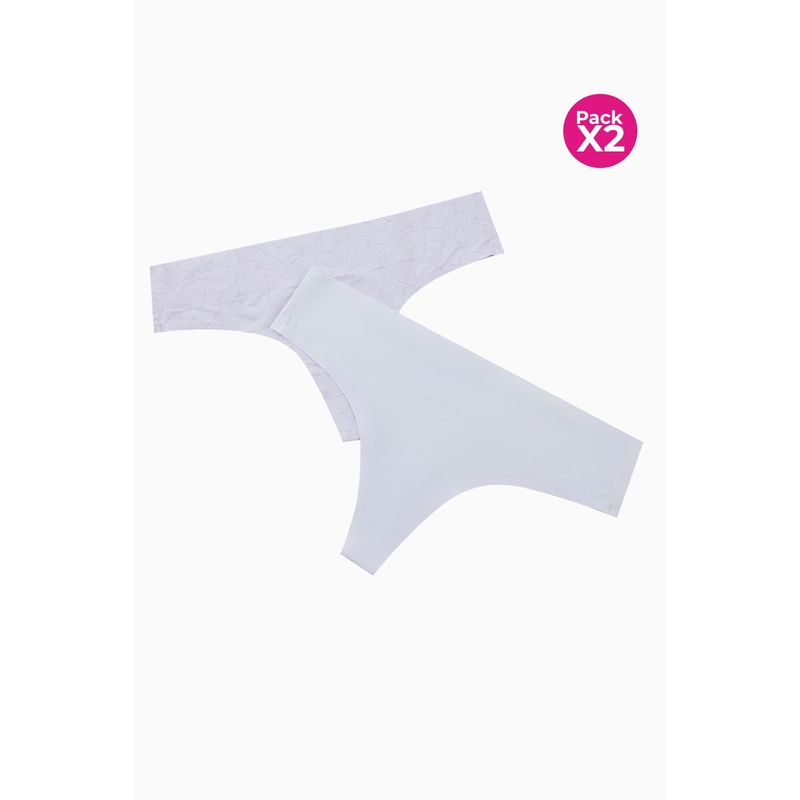 LILI PINK - Brasilera corte láser paquete x2 en microfibra