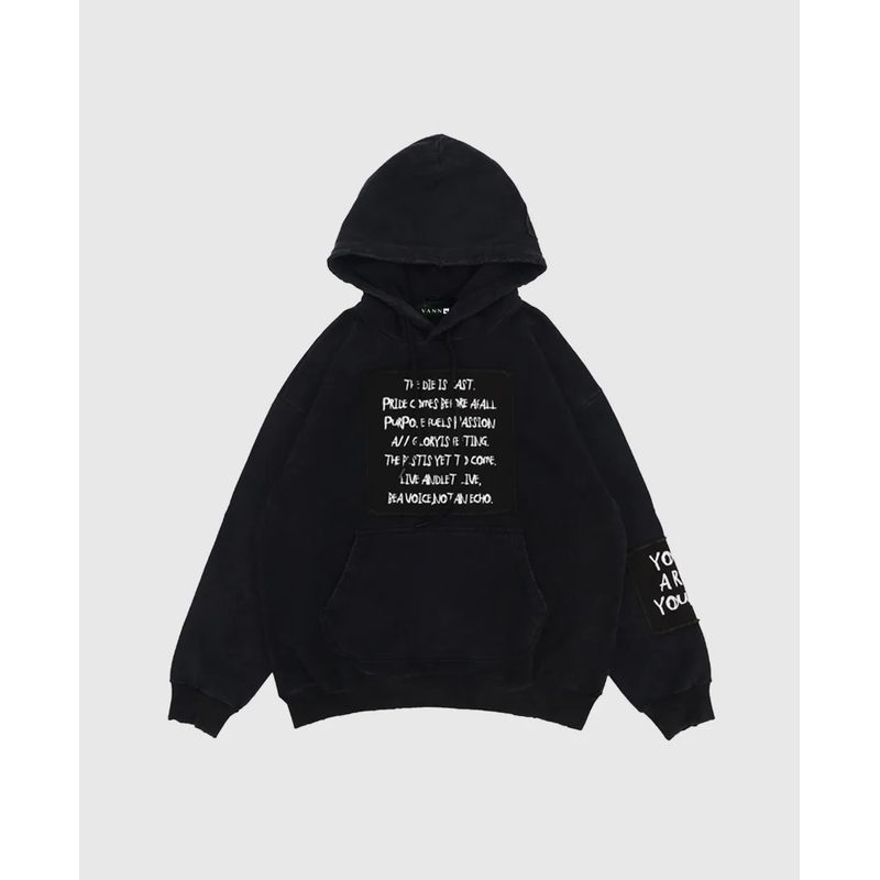 VANN - Buzo Voice Hoodie Negro