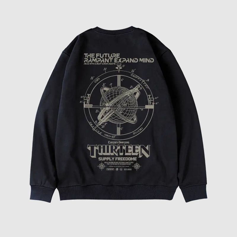 VANN - Buzo Lunar Crewneck Negro