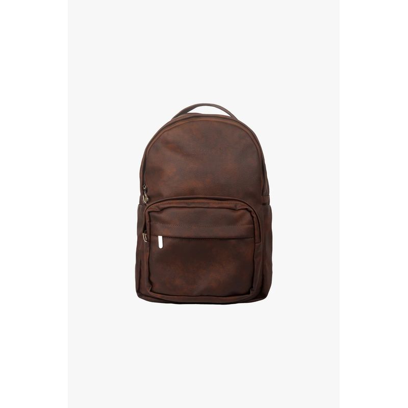 JORMANDS - Mochila Jormands M30 de Cuero Vegano Chocolate