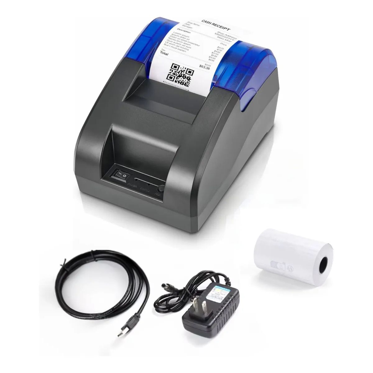 GENERICO - Impresora Térmica Recibos Alta Velocidad 58mm Bluetooth USB