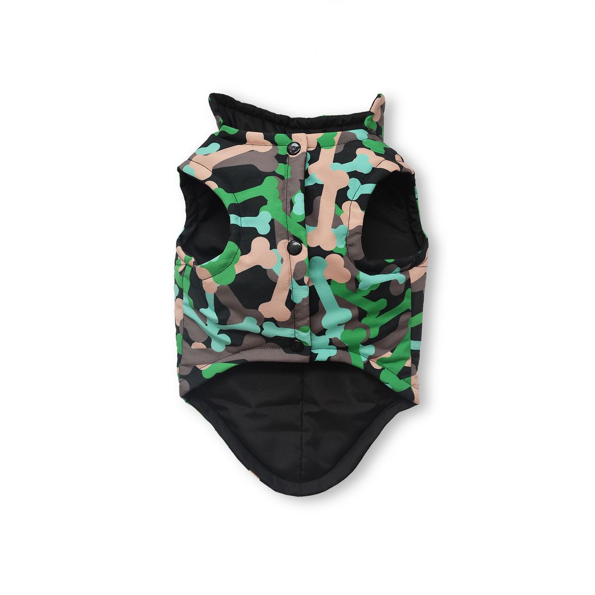 WAWAW - Chaleco XL sub camuflado huesos verdes