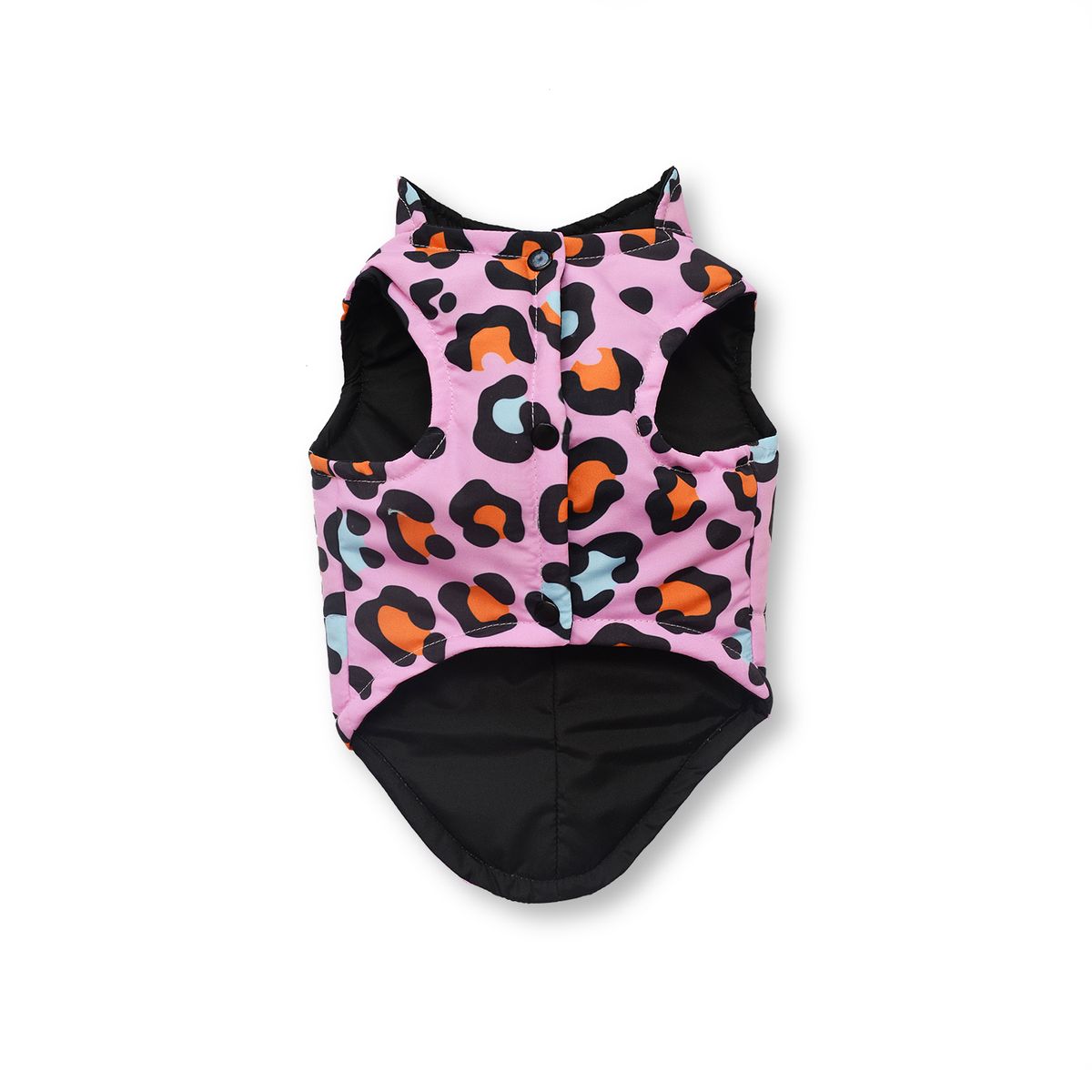 WAWAW - Chaleco XL sub rosa animal print