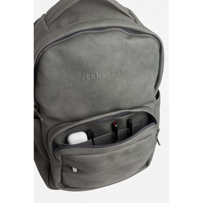 JORMANDS - Mochila Jormands M30 de Cuero Vegano Gris