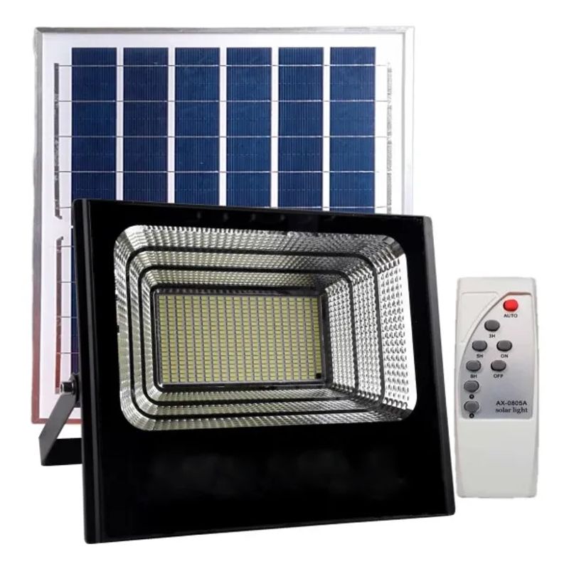 LEXMANA - REFLECTOR SMD LED CON PANEL SOLAR SMD 600W LUZ FRIA