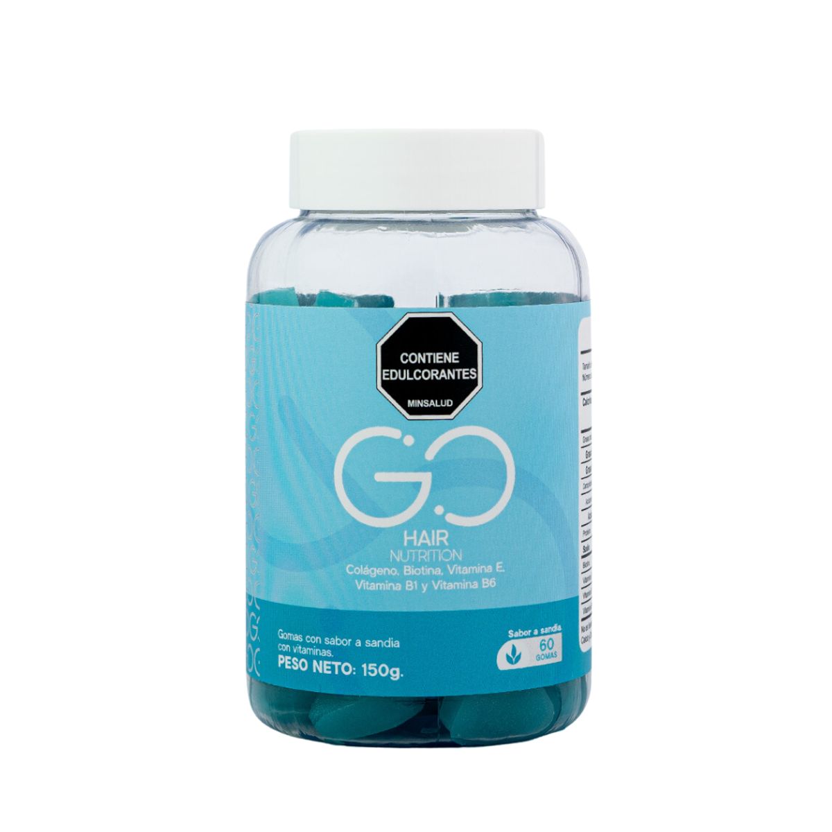 GENERICO - Gomas de colágeno y biotina - Go Hair Biotina - 60 gomitas