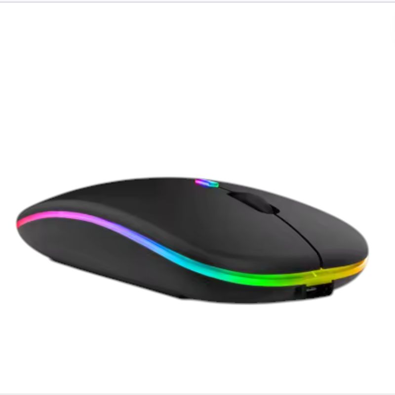 GENERICO - Wireless mouse InalambricoGamer RGB Generic Negro