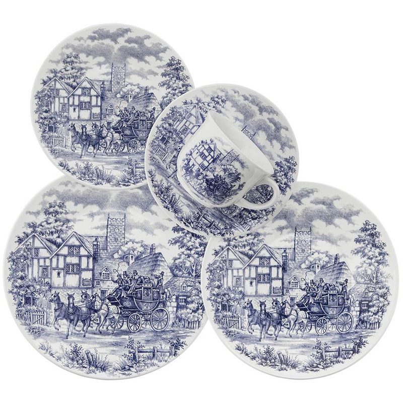 OXFORD - VAJILLA CERAMICA 20 PZAS 4PTOS CENA INGLESA
